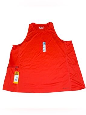 NWT Carhartt Force Relaxed Fit Tank Top Orange 2X Moisture Wicking Workwear